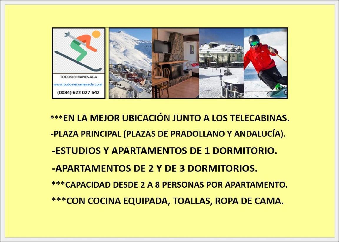 Ski & Snow Apartmentos By Todosierranevada - Plaza Principal Junto A Los Telecabinas Sierra Nevada Exterior foto